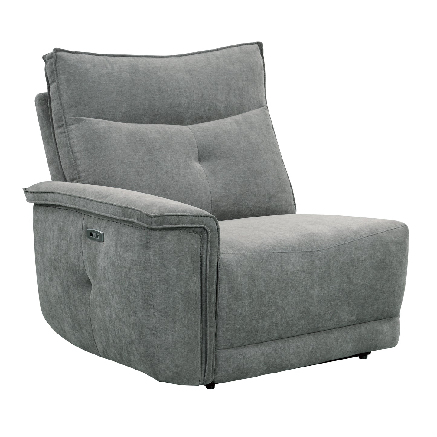 Homelegance Tesoro Loveseat Power Reclining with Power Headrests Dark Gray 9509DG-2CNPWH