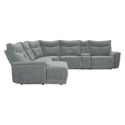 Homelegance Tesoro Sectional Sofa in Dark Gray 9509DG-65LRR