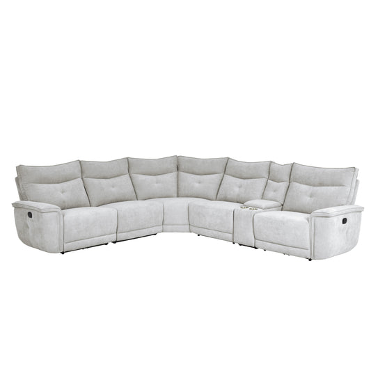 Homelegance Tesoro Sectional Sofa in Gray 9509MGY-6LRRR