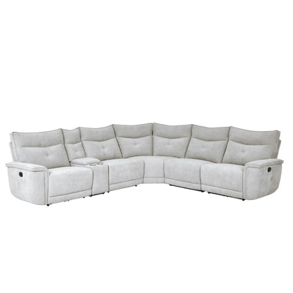 Homelegance Tesoro Sectional Sofa in Gray 9509MGY-6LRRR