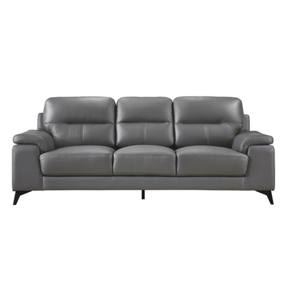 Homelegance Mischa Dark Gray Top Grain Leather Sectional Sofa 9514DGY-3