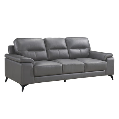 Homelegance Mischa Dark Gray Top Grain Leather Sectional Sofa 9514DGY-3