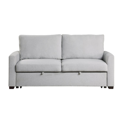 Homelegance Price Sectional Sofa Gray Fabric Convertible Sleeper 9525RF-3CL