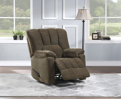 Homelegance Annaliese Reclining Chair in Brown Chenille 9534BR-1