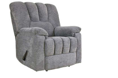 Homelegance Annaliese Reclining Chair in Gray Chenille Fabric 9534GY-1