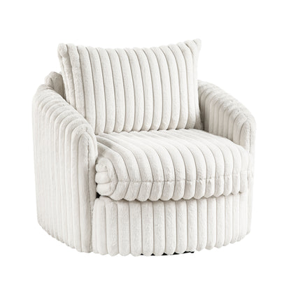 Homelegance Accent Chair Swivel Chair in Beige Fabric Stylish Comfort 9539BEG-1SW