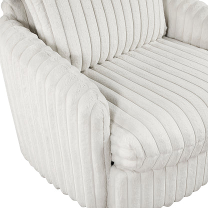 Homelegance Accent Chair Swivel Chair in Beige Fabric Stylish Comfort 9539BEG-1SW