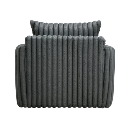 Homelegance Accent Chair Swivel Chair Gray Fabric Upholstered Modern Design 9539DGY-1SW