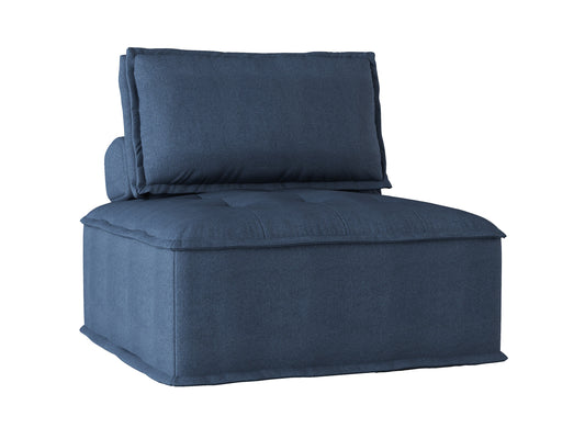 Homelegance Ulrich Accent Chair in Textured Blue Fabric 9545BU-1
