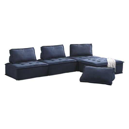 Homelegance Ulrich Sectional Sofa in Blue 9545BU-4