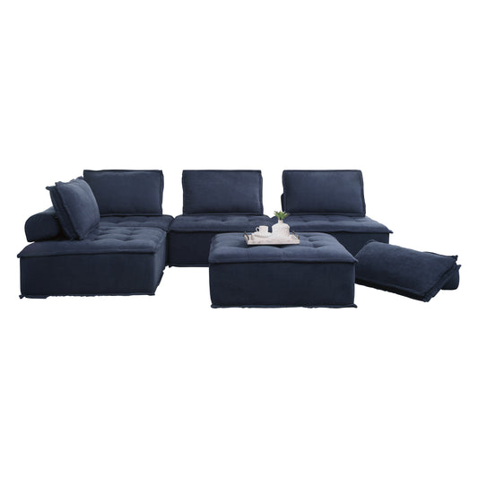 Homelegance Ulrich Sectional Sofa in Blue 9545BU-5