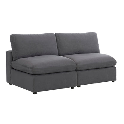 Homelegance Guthrie Loveseat in Gray Fabric 9546GY-2AC