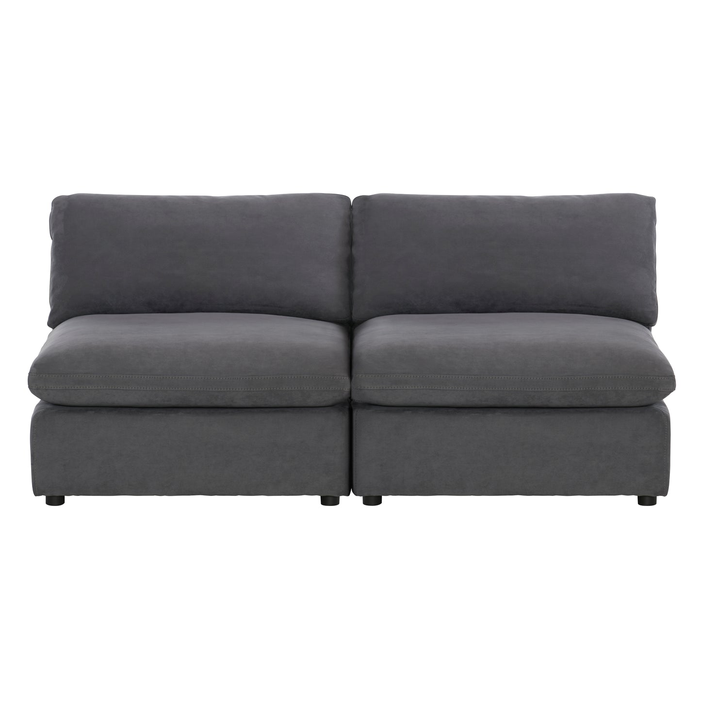 Homelegance Guthrie Loveseat in Gray Fabric 9546GY-2AC