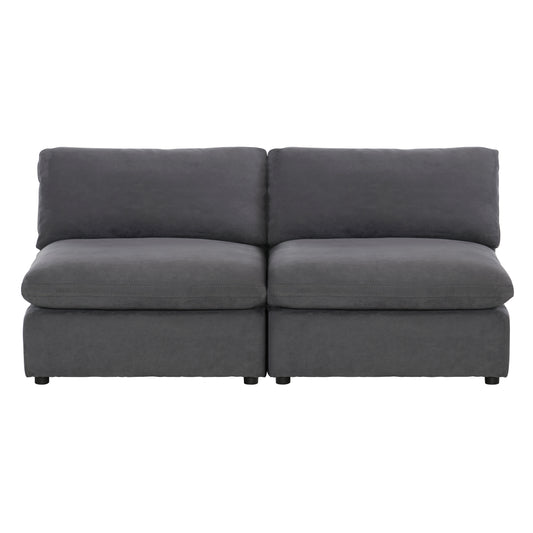 Homelegance Guthrie Loveseat in Gray Fabric 9546GY-2AC