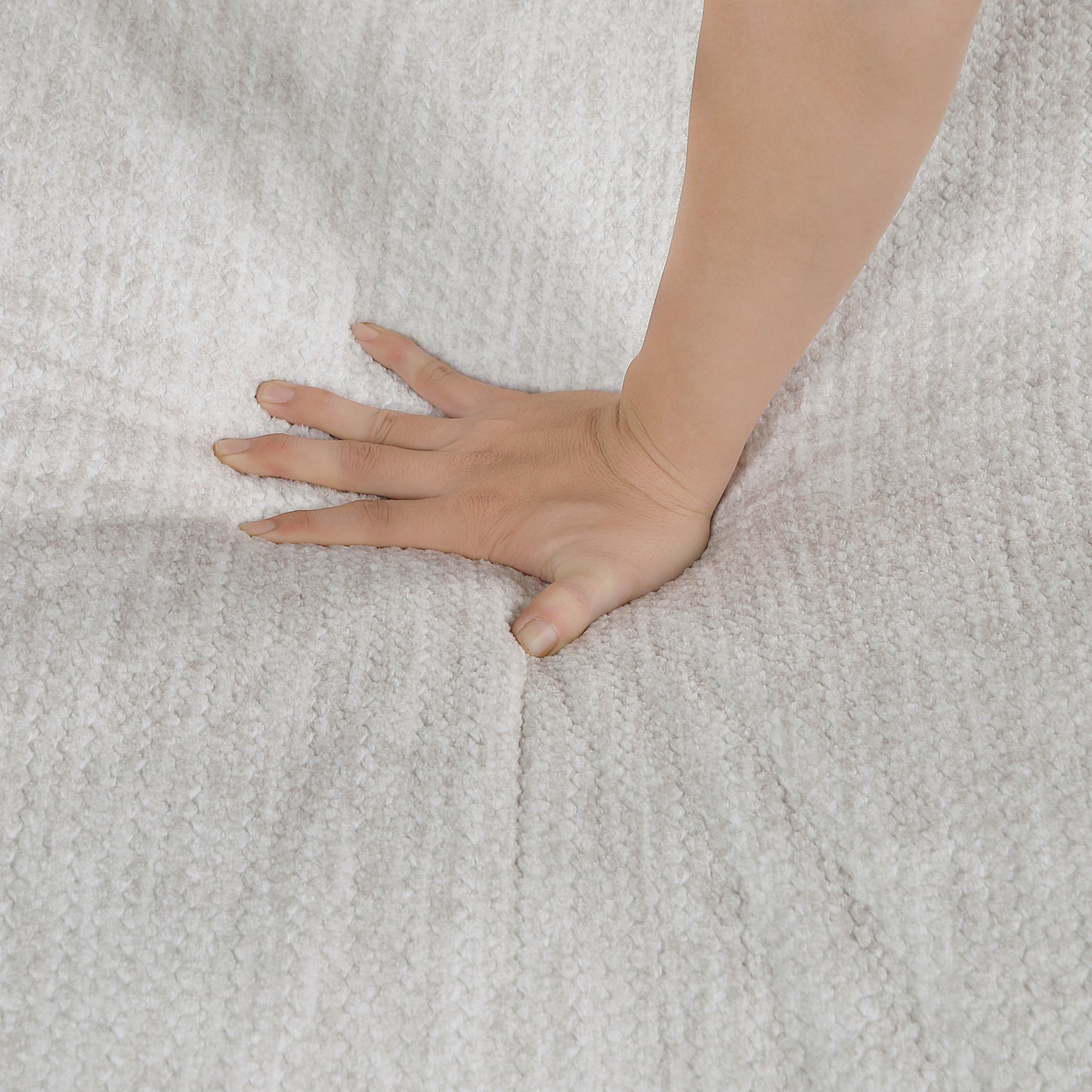 Homelegance Ottomans Benches Textured Microfiber Upholstered Beige 9555BEG-4