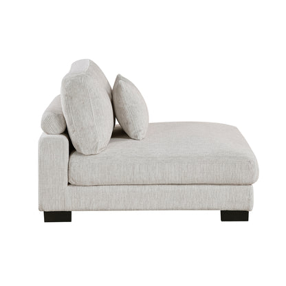 Homelegance Sectional Sofa in Beige with Reversible Chaise 9555BEG-42AC2VC