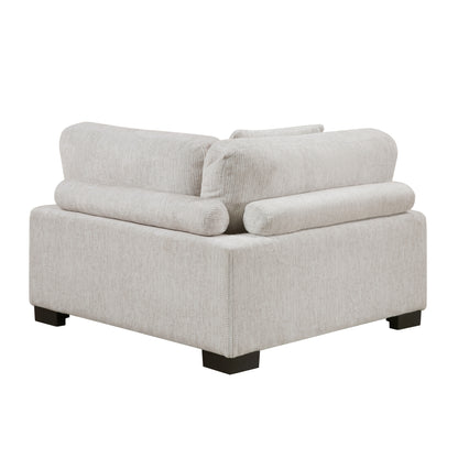 Homelegance Beige Sectional Sofa with Plush Pillows for Cozy Living Spaces 9555BEG-3