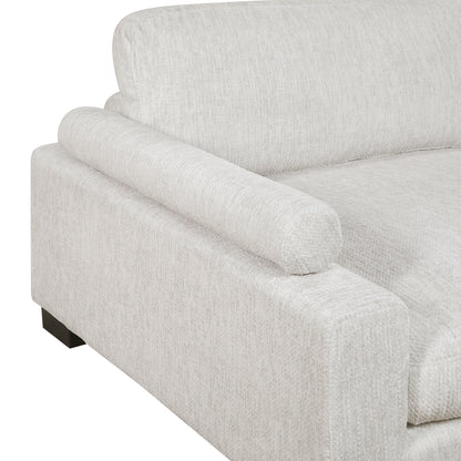 Homelegance Sectional Sofa in Beige with Reversible Chaise 9555BEG-72CR3ACVCOT