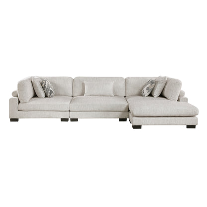 Homelegance 3-Piece Modular Sectional Sofa in Elegant Beige 9555BEG-3CRACVC