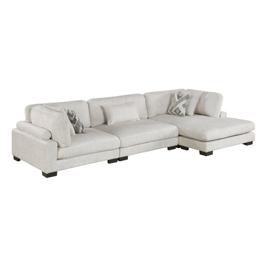 Homelegance 3-Piece Modular Sectional Sofa in Elegant Beige 9555BEG-3CRACVC