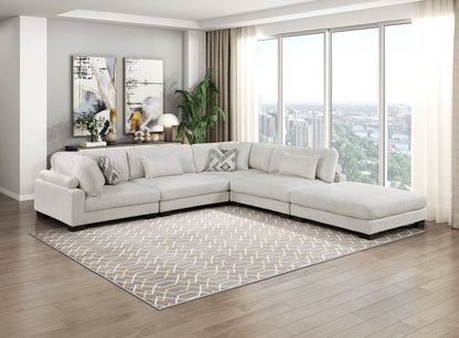 Homelegance Ottomans Benches Textured Microfiber Upholstered Beige 9555BEG-4