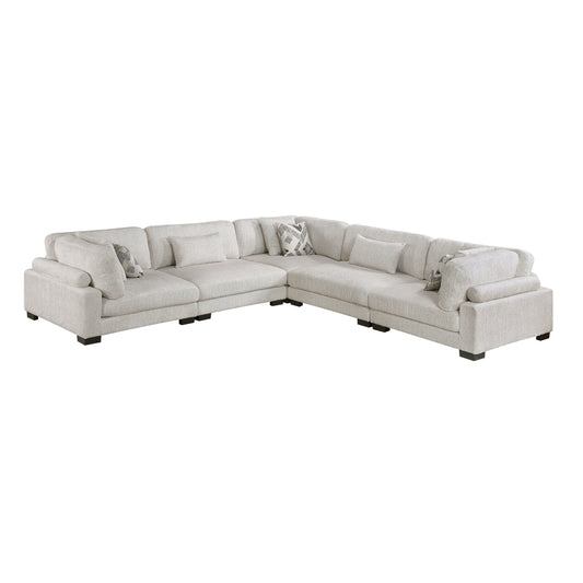 Homelegance Sectional Sofa in Beige with Contemporary Design 9555BEG-53CR2AC
