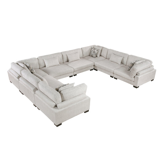 Homelegance Sectional Sofa in Beige with Contemporary Design 9555BEG-84CR4AC