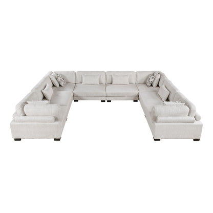 Homelegance Sectional Sofa in Beige with Contemporary Design 9555BEG-84CR4AC