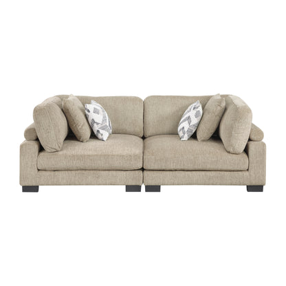 Homelegance Loveseat Brown Upholstered Stylish Seating Solution 9555BRW-2