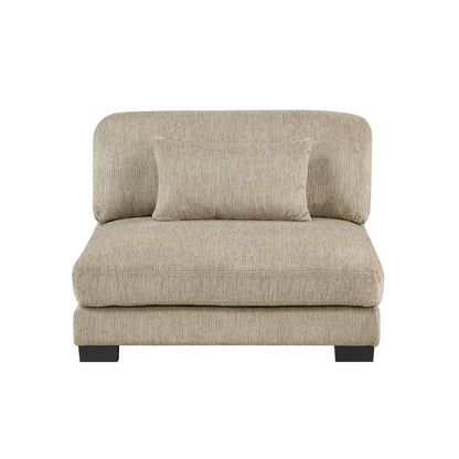 Homelegance Sectional Sofa in Brown and Beige 9555BRW-42AC2VC