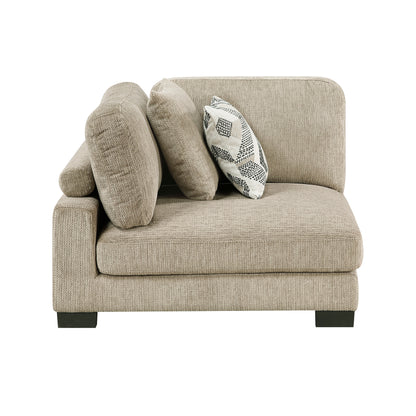 Homelegance 3-Piece Modular Sectional in Brown 9555BRW-3CRACVC