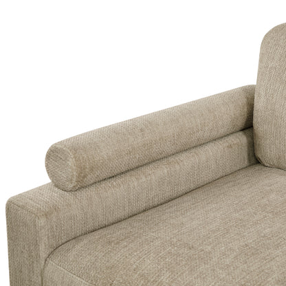 Homelegance Sectional Sofa in Brown with Cream Accent 9555BRW-63CR2ACOT