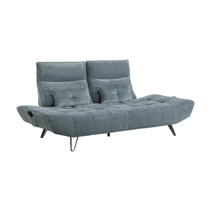 Homelegance Quonsett Blue Chenille Sectional Sofa with Adjustable Headrests 9556BUE-3PW
