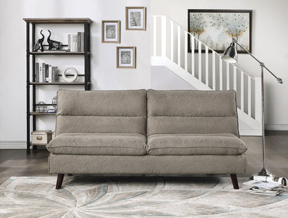 Homelegance Mackay Futton in Textured Brown Fabric 9560BR-3CL