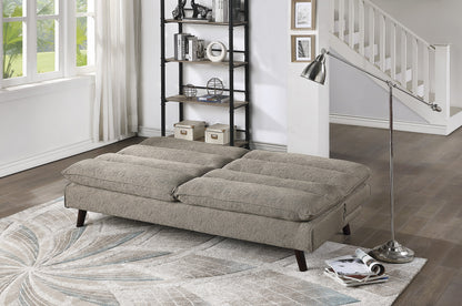 Homelegance Mackay Futton in Textured Brown Fabric 9560BR-3CL