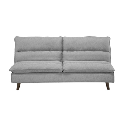 Homelegance Mackay Futton Light Gray Textured Fabric Click-Clack 9560GY-3CL