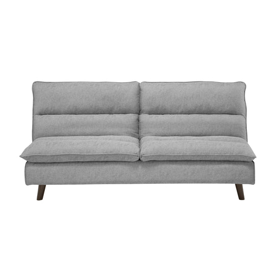Homelegance Mackay Futton Light Gray Textured Fabric Click-Clack 9560GY-3CL