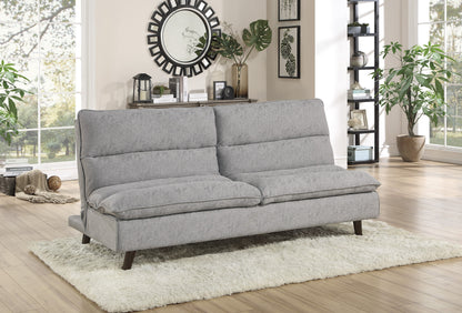 Homelegance Mackay Futton Light Gray Textured Fabric Click-Clack 9560GY-3CL