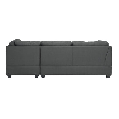 Homelegance Dasha Dark Gray Sectional Sofa with Right Chaise 9566DG-SC