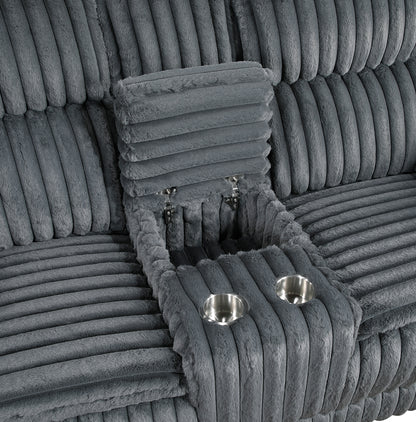 Homelegance Loveseat Reclining in Dark Gray 9577DG-2