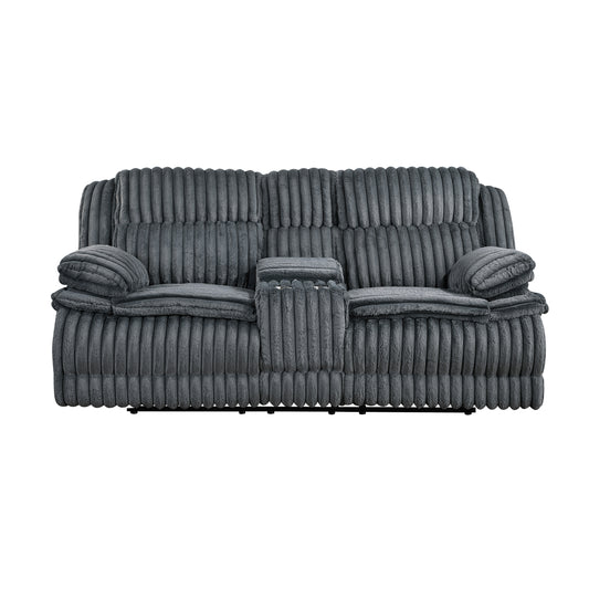 Homelegance Loveseat Reclining in Dark Gray 9577DG-2