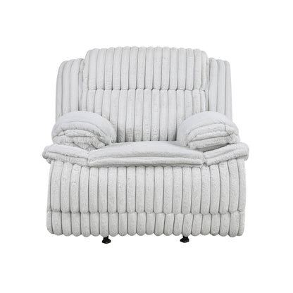 Homelegance Glider Recliner Chair in Gray Fabric 9577GY-1
