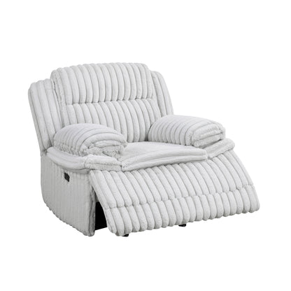 Homelegance Glider Recliner Chair in Gray Fabric 9577GY-1