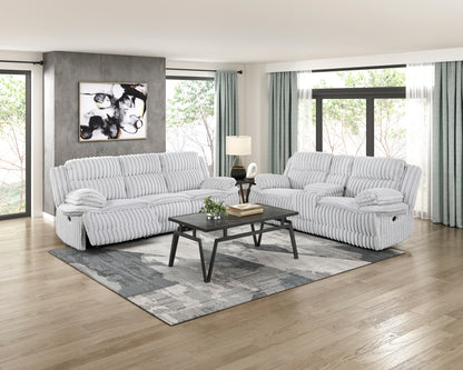 Homelegance Sofas Reclining Sofa Gray Fabric Comfort 9577GY-3