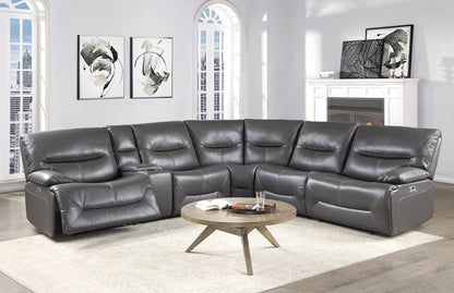 Homelegance Dyersburg Sectional Sofa in Gray 9579GRY-6LRRRPW
