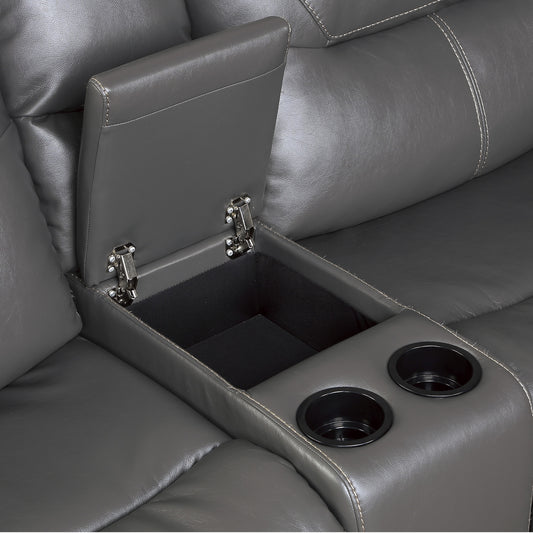 Homelegance Dyersburg Sectional Sofa in Gray 9579GRY-6LRRRPW