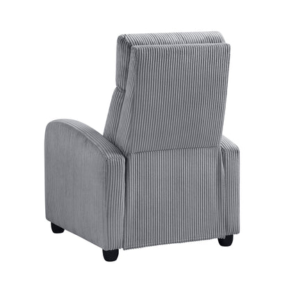 Homelegance Maye Reclining Chair in Dark Gray Corduroy 9588DGY-1PB