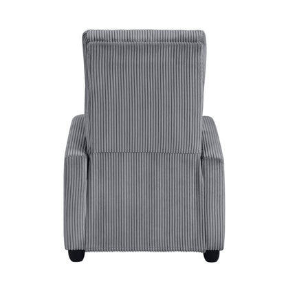 Homelegance Maye Reclining Chair in Dark Gray Corduroy 9588DGY-1PB