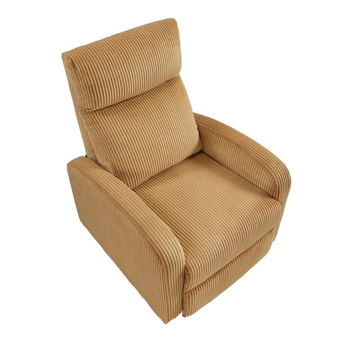 Homelegance Maye Reclining Chair in Yellow Corduroy 9588YLW-1PB
