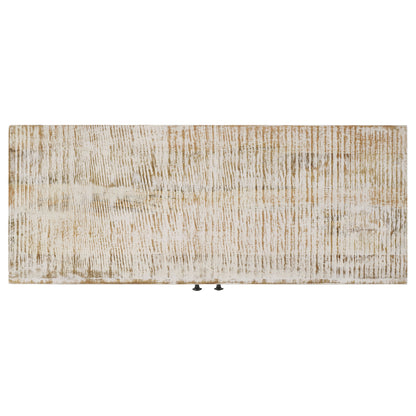 Eileen 2-door Wood Storage Accent Cabinet White Washed